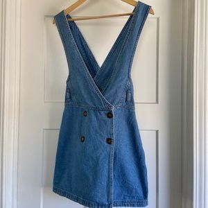 Urban Outfitters Denim Mini Dress, Size S, Lightwash Blue